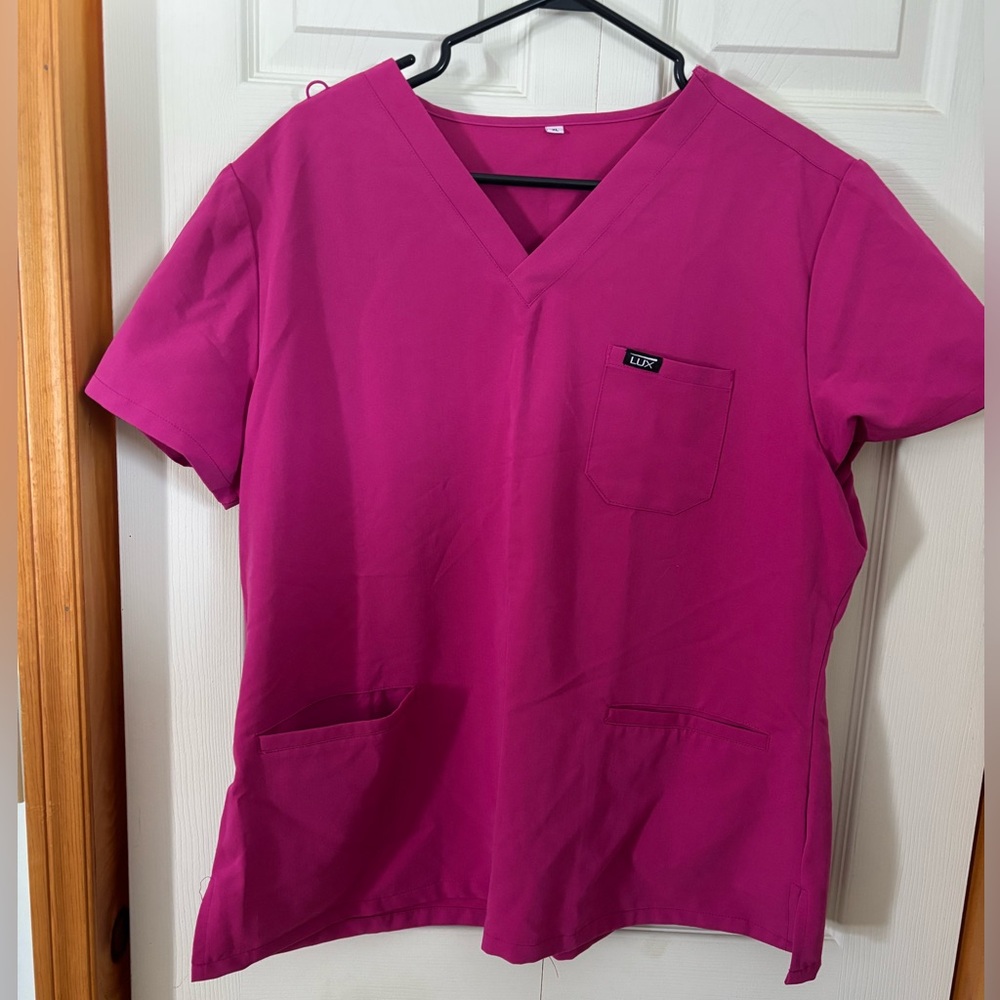Lux Brand. Barbie Pink Jogger Style Scrubs.